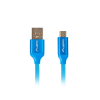 Kabel Lanberg Premium CA-USBM-20CU-0018-BL (USB 2.0 - Micro USB typu B ; 1,8m; kolor niebieski)