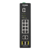 D-Link DIS-200G-12PS łącza sieciowe Zarządzany L2 Gigabit Ethernet (10/100/1000) Obsługa PoE Czarny