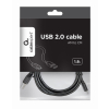 Kabel GEMBIRD CCP-USB2-AMCM-6 (USB 2.0 M - USB typu C M; 1,8m; kolor czarny)