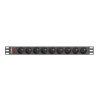 Listwa RACK Lanberg PDU-09E-0300-BK (7 x UTE; 16 A (3680 W); 3m; kolor czarny)