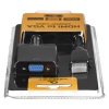 Adapter GEMBIRD A-HDMI-VGA-04 (HDMI M - D-Sub (VGA) F; 0,15m; kolor czarny)