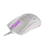 Mysz dla graczy Genesis Krypton 750 lekka 8000 DPI PAW3333 RGB Biała gamingowa