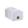Gniazdo natynkowe Lanberg OU5-0001-W (RJ-45; kat. 5e; UTP; kolor biały)