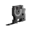 DYMO D1 - Standard Etykiety - Biały na czarnym - 12mm x 7m