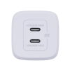 Ładowarka Belkin BoostCharge Pro Dual USB-C PD 3.0 PPS GaN Wall Charger 65W + USB-C to USB-C Cable 2m White