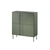 Komoda 4D TRESSE 100x40x110 zieleń mat