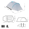 Namiot kempingowy NILS CAMP ROCKER NC6013 3-osobowy