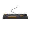 GENESIS Thor 230 TKL klawiatura Gaming USB + RF Wireless + Bluetooth QWERTY Czarny, Szary, Pomarańczowy
