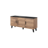 Komoda LOTTA 150 3D wotan + czarny mat