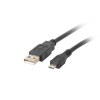 Kabel Lanberg CA-USBM-10CC-0010-BK (USB 2.0 M - Micro USB M; 1m; kolor czarny)