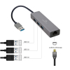 GEMBIRD ADAPTER USB-AM DO LAN GIGABIT HUB USB 3.0 X3 CZARNY