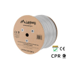 LANBERG KABEL UFTP KAT. 6A 305M DRUT CU LSZH SZARY CPR+FLUKE PASSED