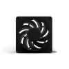 Alphacool Apex Stealth Metall Obudowa komputera Wentylator 12 cm Czarny 1 szt.