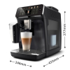 Ekspres do kawy Philips EP4441/50, ciśnienie 15 bar, wbudowany spieniacz mleka, automatyczny, 1500 W, czarny