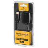 Adapter GEMBIRD A-HDMI-VGA-04 (HDMI M - D-Sub (VGA) F; 0,15m; kolor czarny)