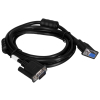 Kabel Lanberg CA-VGAC-10CC-0018-B+ (D-Sub (VGA) M - D-Sub (VGA) F; 1,8m; kolor czarny)