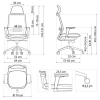 Ergonomiczny fotel biurowy SPECTRUM czarny