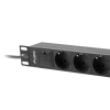 Listwa RACK Lanberg PDU-03F-0200-BK (3 x Shuko; 16 A (3680 W); kolor czarny)
