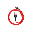 Kabel Baseus Cafule CATKLF-C09 (USB 2.0 - USB typu C ; 2m; kolor czarno-czerwony)