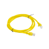 PATCHCORD KAT.5E UTP 1.5M ŻÓŁTY FLUKE PASSED LANBERG 10-PACK