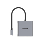 UNITEK ADAPTER USB-C - 2X HDMI 4K MST (M/F)