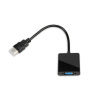 Adapter IBOX IAHV01 (HDMI M - D-Sub (VGA) F; 1m; kolor czarny)