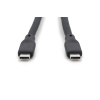 Digitus Kabel silikonowy USB, USB 20 Gb/s, 2 m, czarny