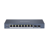 Hikvision DS-3E1510P-SI łącza sieciowe Zarządzany L2 Gigabit Ethernet (10/100/1000) Obsługa PoE Czarny