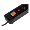 Listwa zasilająca HSK DATA ALP-ACARX5-----005 (5 x UTE; 10 A; 5m; kolor czarny)