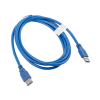 Kabel Lanberg CA-US3E-10CC-0018-B (USB 3.0 M - USB 3.0 F; 1,8m; kolor niebieski)