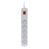 Listwa przeciwprzepięciowa Activejet 5gn/5m/cz (10A; 2300W) 5m; kolor szary