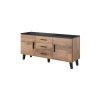 Komoda LOTTA 150 2D3S wotan + czarny mat