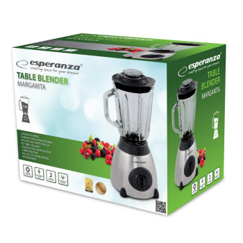 Blender kielichowy Esperanza Margarita EKM020 (500W; kolor czarny, kolor przeźroczysty, kolor stalowy)