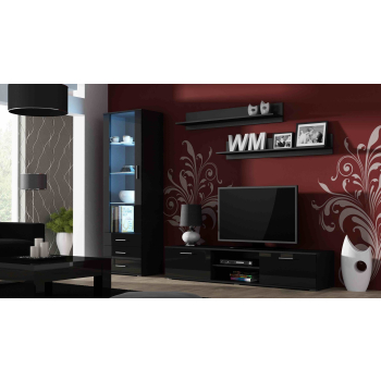 Witryna SOHO S1 czarny/ czarny połysk
