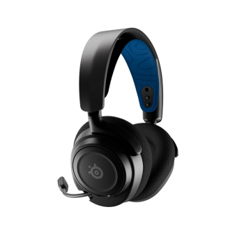Steelseries Arctis Nova 7P Zestaw słuchawkowy Przewodowy i Bezprzewodowy Opaska na głowę Gaming USB Type-C Bluetooth Czarny, Niebieski