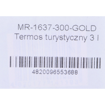 Termos turystyczny 3 l  MR-1637-300-GOLD Maestro
