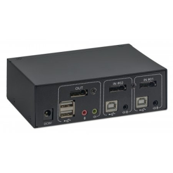 MANHATTAN PRZEŁĄCZNIK KVM DISPLAYPORT/USB 2X1 4K*6