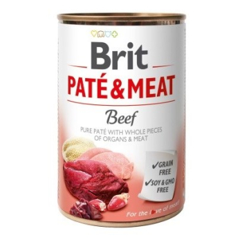 Karma BRIT PATÉ & MEAT-  Włowina - mokra karma dla psa 400g