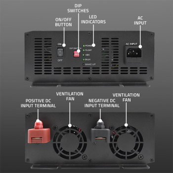QOLTEC ŁADOWARKA DO AKUMULATORÓW LIFEPO4 AGM GEL SLA | 50A | 12V