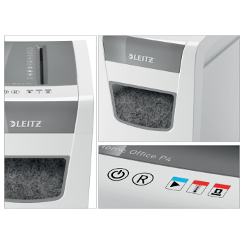 Leitz Niszczarka IQ Home Office Slim P4, 10 kartek,  23 l kosz