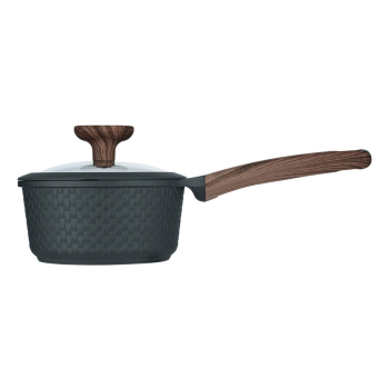 Resto Kitchenware 93900 garnek 1,3 l Okrągły Czarny