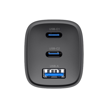 Ładowarka Havit UC20 EU USB-C+USB-C+USB-A (czarny)