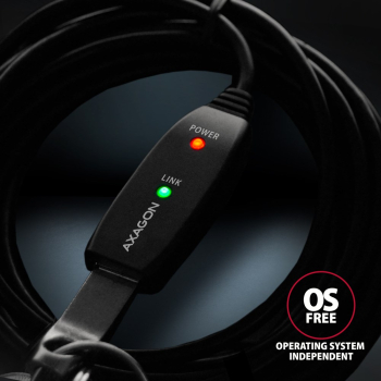 Kabel przedłużacz/repeater Axagon ADR-305 USB 3.2 Gen 1 A-M -> A-F active extension/repeater cable 5m - Kabel - Digital/Daten kabel USB USB 3.2 Gen 1
