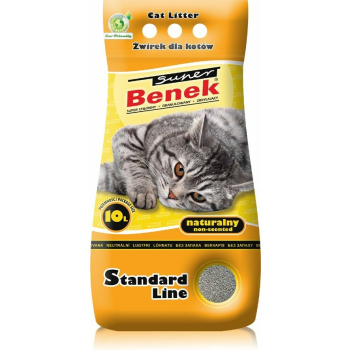 CERTECH Super Benek Standard Naturalny - żwirek dla kota zbrylający 10 l