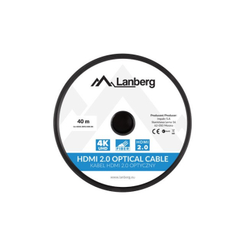 LANBERG KABEL HDMI M/M V2.0 40M OPTYCZNY AOC CA-HDMI-20FB-0400-BK