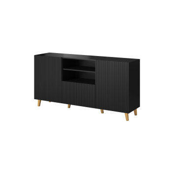 Komoda PAFOS 150x40x82 czarny mat