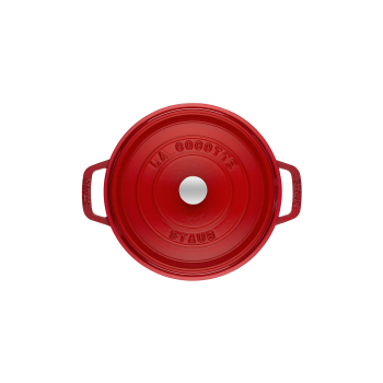 Garnek żeliwny okrągły wysoki STAUB 40501-485-0 - czerwony 4.8 ltr