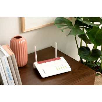 FRITZ!Box 6850 5G router bezprzewodowy Gigabit Ethernet Dual-band (2.4 GHz/5 GHz) Czarny, Czerwony, Biały