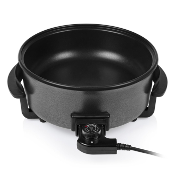 Tristar  | Wielofunkcyjna patelnia grillowa XL | PZ-9135 | Średnica 30 cm | Grill | 1500 W | Pokrywka w zestawie | Uchwyt stały | Czarny