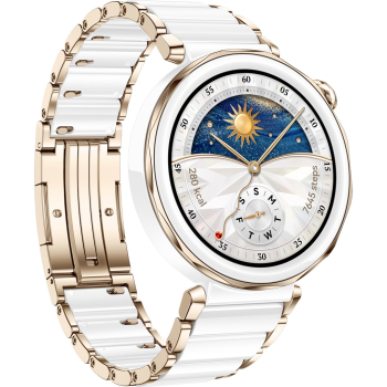 Huawei WATCH GT 5 Pro 42mm Jana-B29C | Inteligentny zegarek | GPS (satelitarny) | Dioda AMOLED | 1,32 cala | Ceramiczny biały